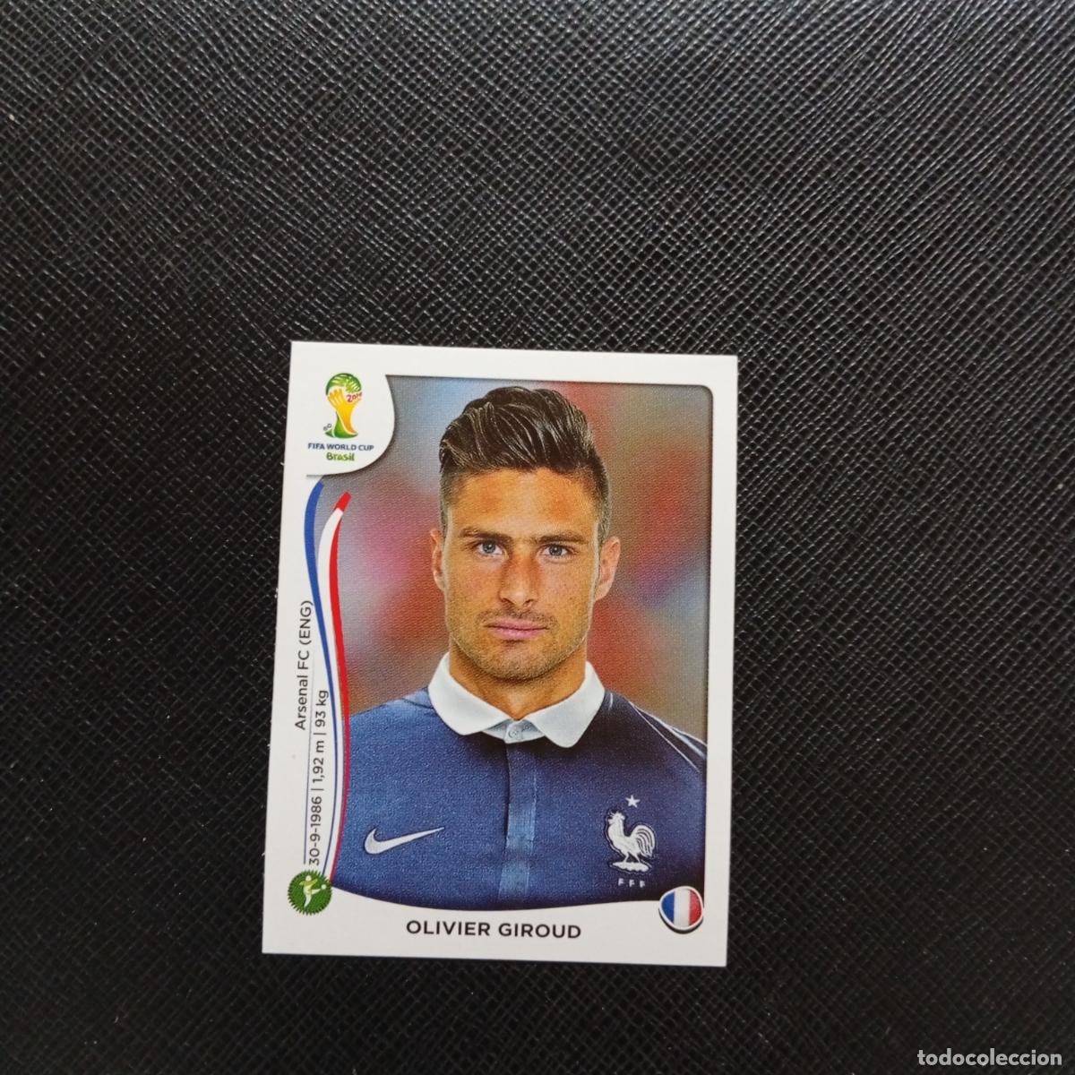 Cromos de f&uacute;tbol: 391 GIROUD FRANCIA PANINI MUNDIAL BRASIL 2014 CROMO FUTBOL 14 - SIN PEGAR - CJ1