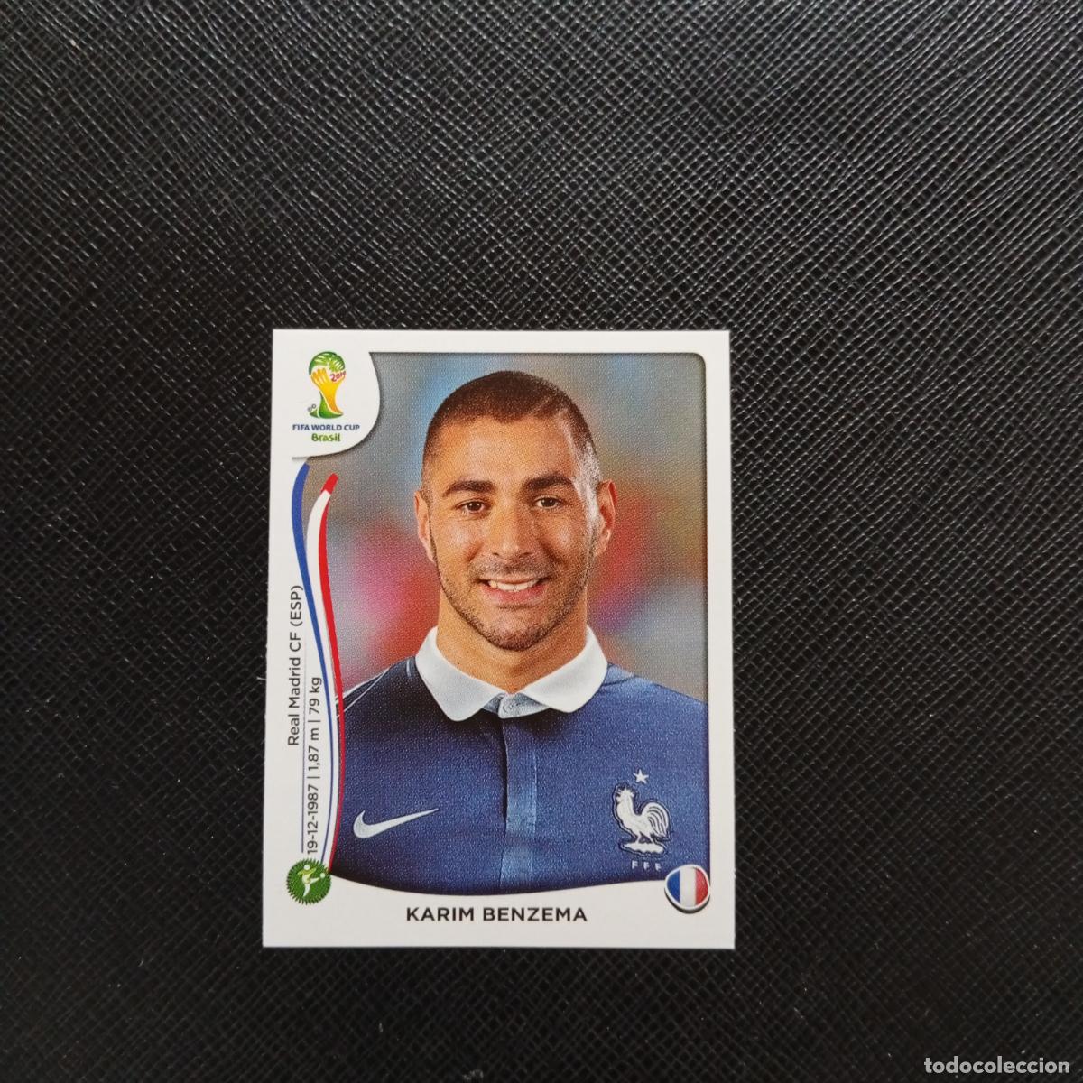 Cromos de f&uacute;tbol: 392 KARIM BENZEMA FRANCIA PANINI MUNDIAL BRASIL 2014 CROMO FUTBOL 14 - SIN PEGAR - CJ1