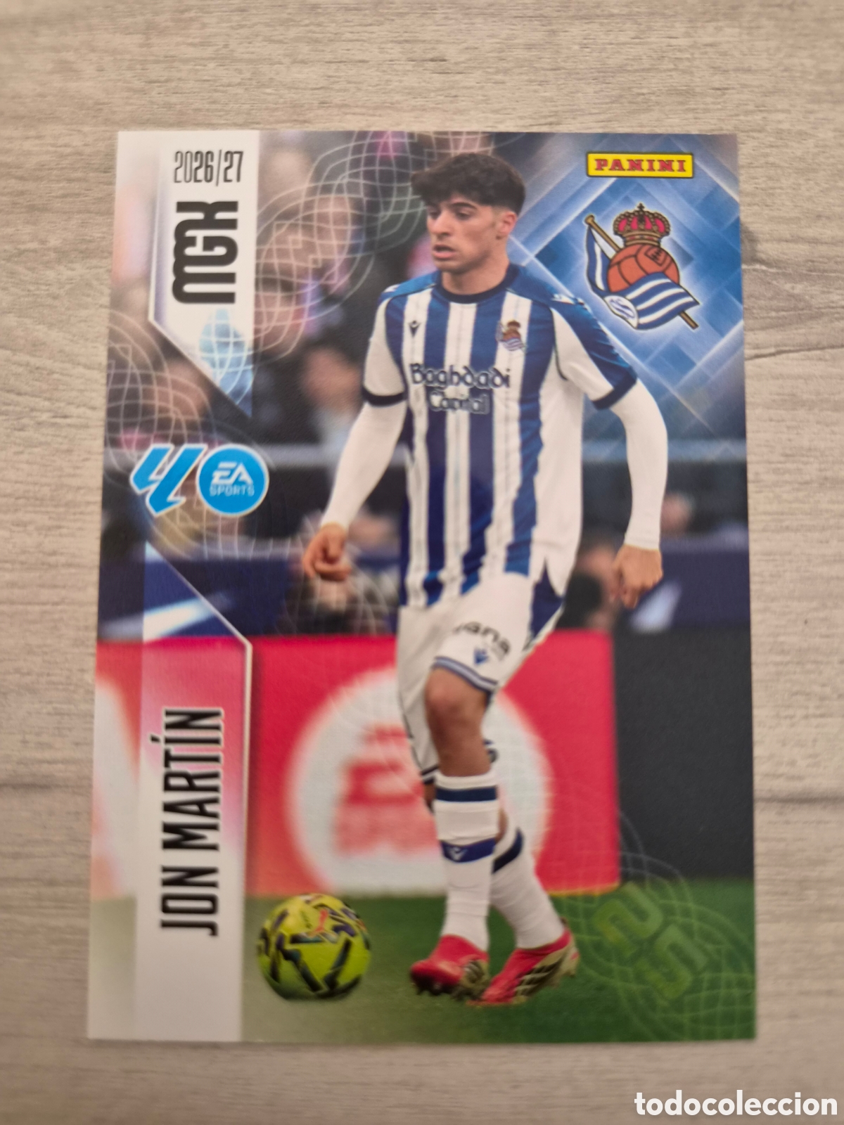 Cromos de f&uacute;tbol: N&deg;311 Real Sociedad Jon Mart&iacute;n Megacracks 26/27