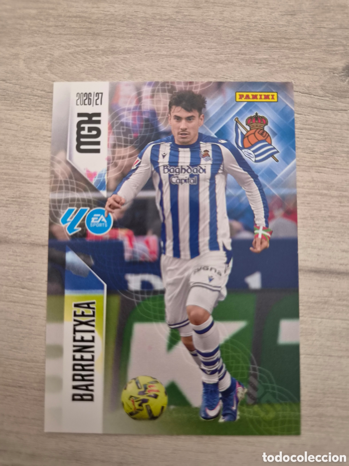 Cromos de f&uacute;tbol: N&deg;321 Real Sociedad Barrenetxea Megacracks 26/27