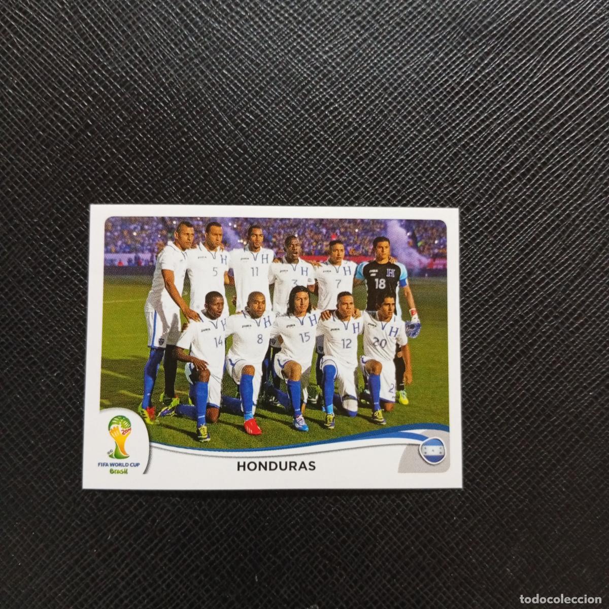 Cromos de f&uacute;tbol: 394 ALINEACION HONDURAS PANINI MUNDIAL BRASIL 2014 CROMO FUTBOL 14 - SIN PEGAR - CJ1