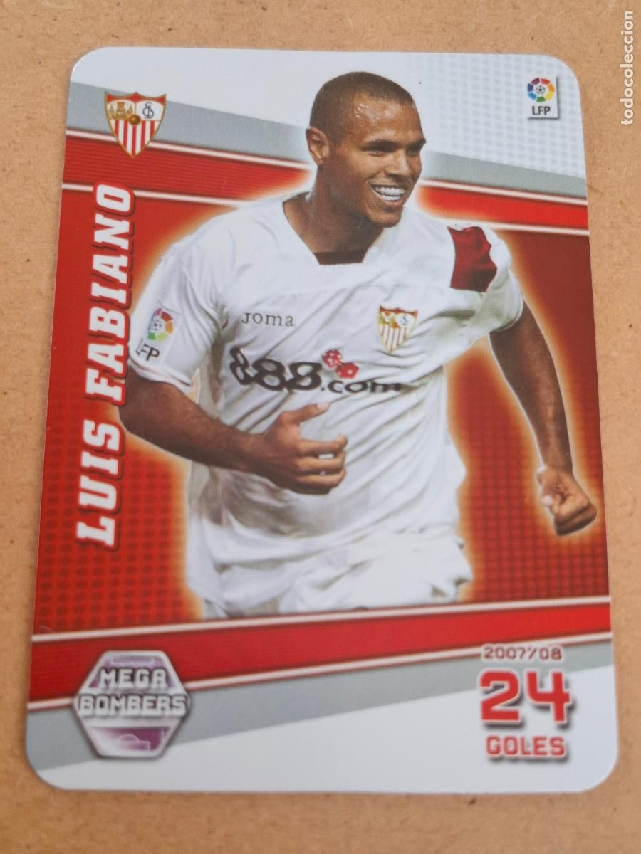 Cromos de f&uacute;tbol: MEGACRACKS 2008 2009 08 09 - PANINI - 398 LUIS FABIANO ( MEGA BOMBERS ) - SEVILLA FC