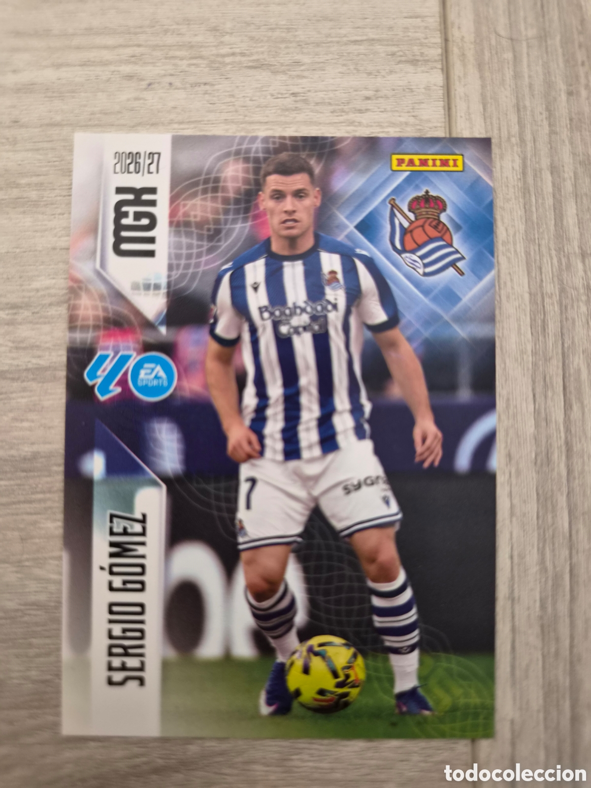 Cromos de f&uacute;tbol: N&deg;313 Real Sociedad Sergio G&oacute;mez Megacracks 26/27
