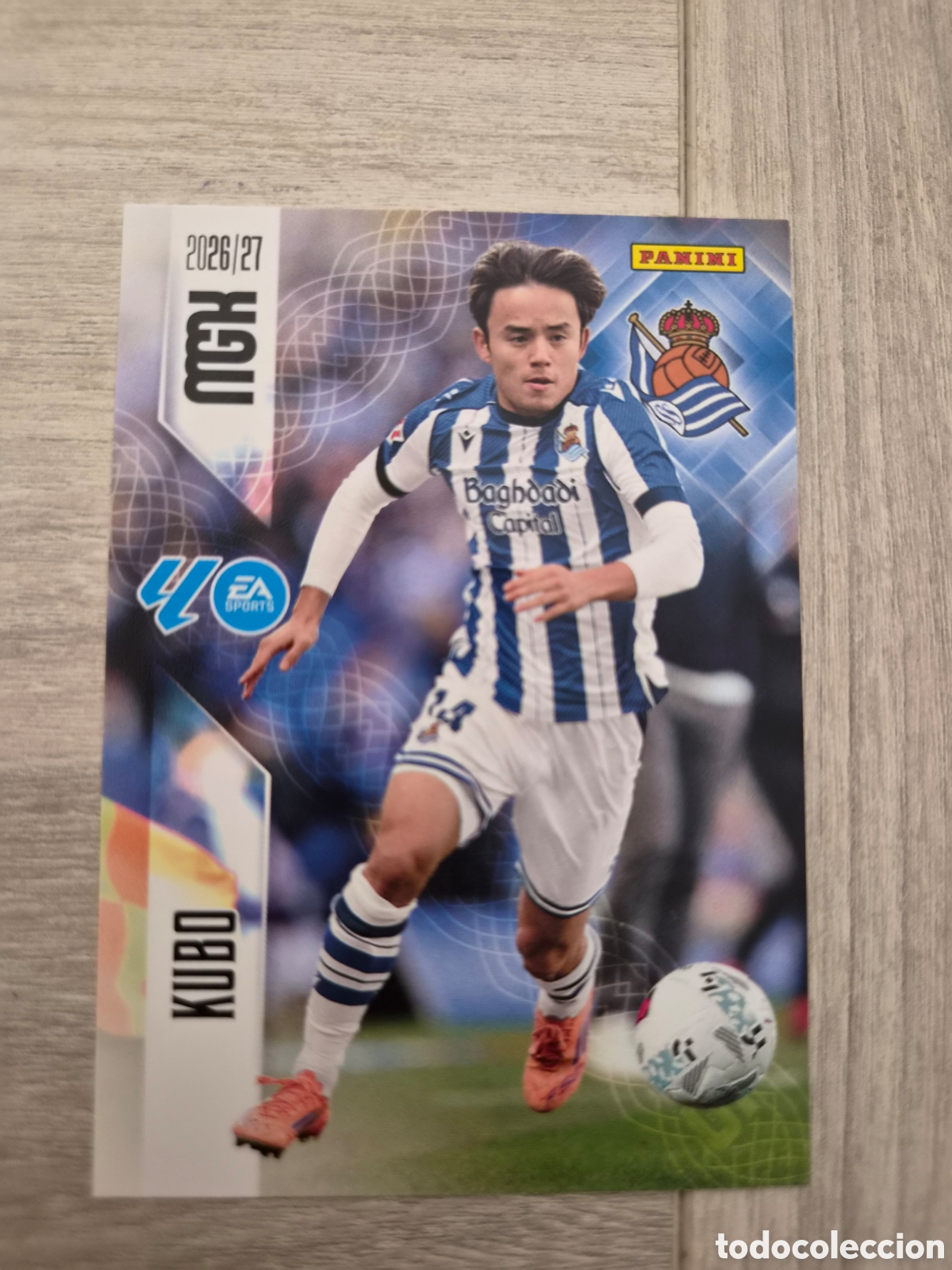 Cromos de f&uacute;tbol: N&deg;323 Real Sociedad Kubo Megacracks 26/27