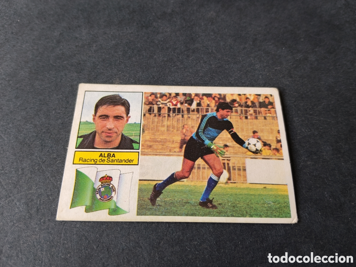 Cromos de f&uacute;tbol: Cromo futbol Alba Racing de Santander liga 1982-83