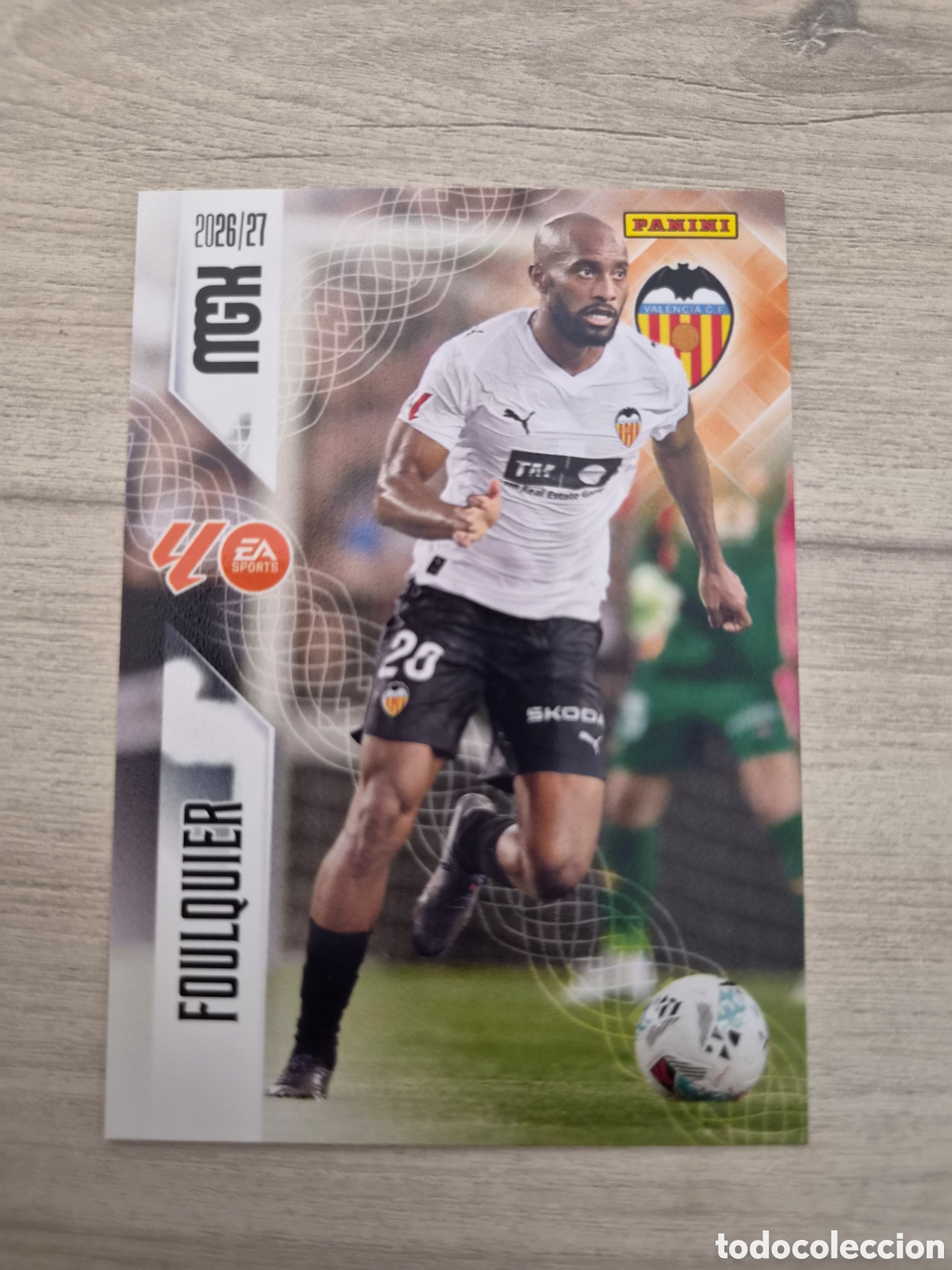 Cromos de f&uacute;tbol: N&deg;346 Valencia Foulquier Megacracks 26/27