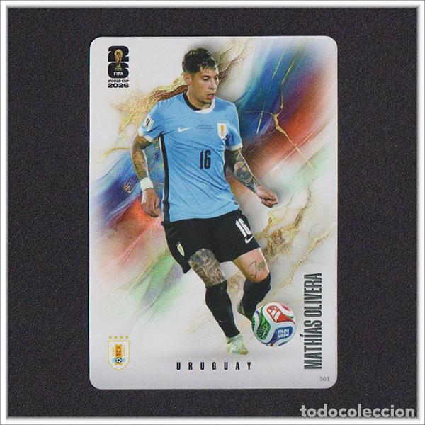 Cromos de f&uacute;tbol: FIFA WORLD CUP 2026 PANINI KAYOU MATHIAS OLIVERA 501 URU URUGUAY ALBUM COLECCI&Oacute;N MUNDIAL