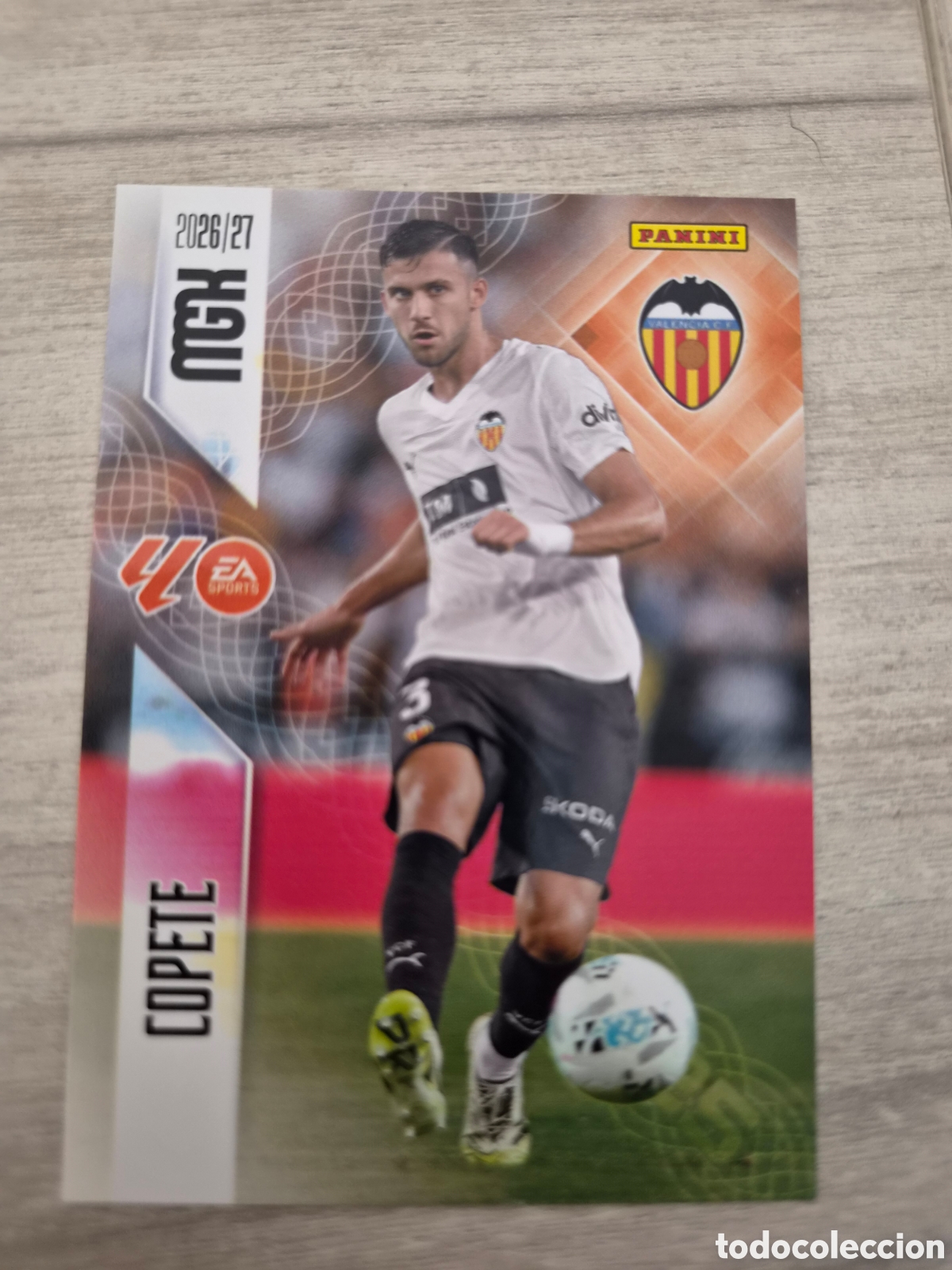 Cromos de f&uacute;tbol: N&deg;349 Valencia Copete Megacracks 26/27