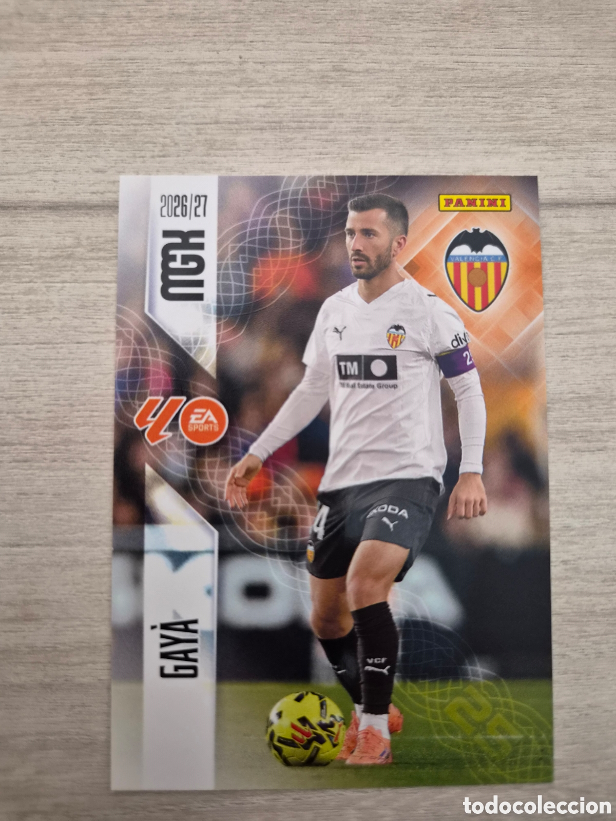 Cromos de f&uacute;tbol: N&deg;351 Valencia Gaya Megacracks 26/27