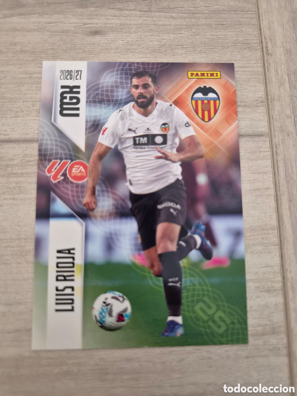 Cromos de f&uacute;tbol: N&deg;355 Valencia Luis Rioja Megacracks 26/27