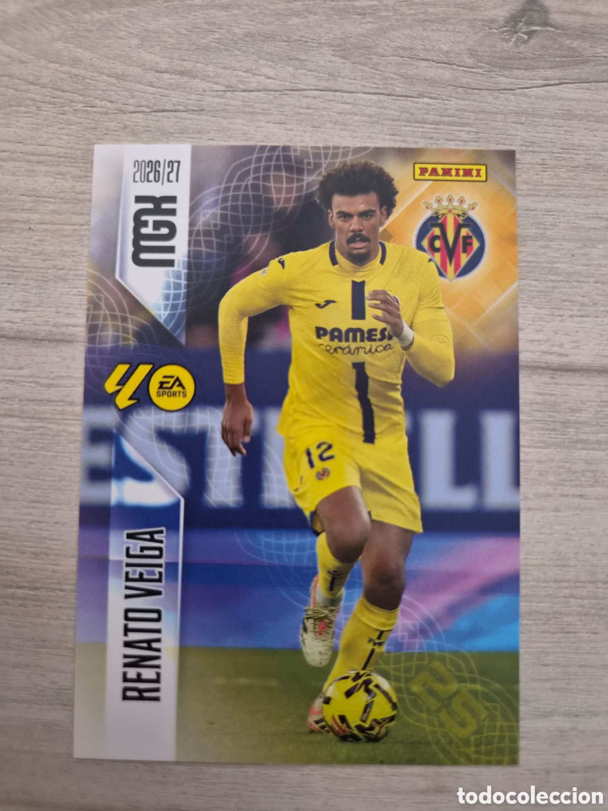 Cromos de f&uacute;tbol: N&deg;368 Villarreal Renato Veiga Megacracks 26/27
