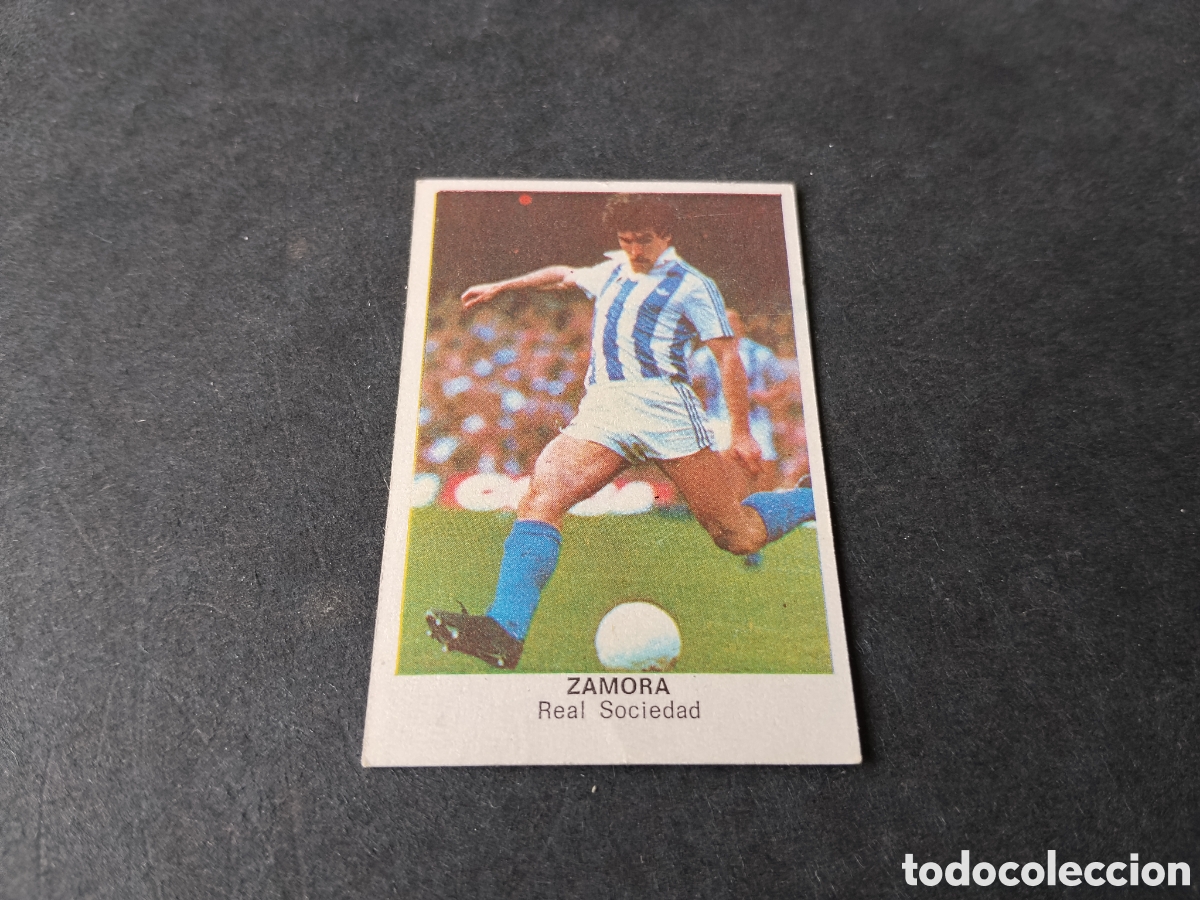 Cromos de f&uacute;tbol: Cromo futbol Zamora, Real Sociedad 1984