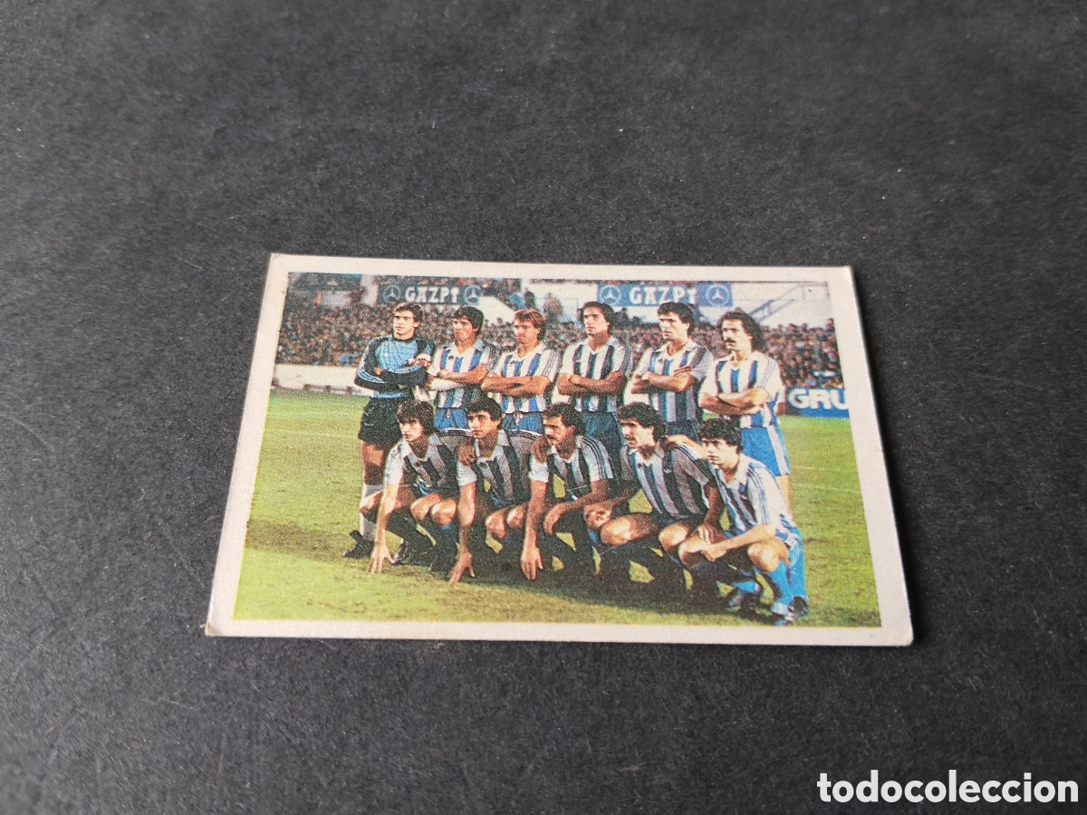 Cromos de f&uacute;tbol: Cromo futbol equipo Real Sociedad 1984