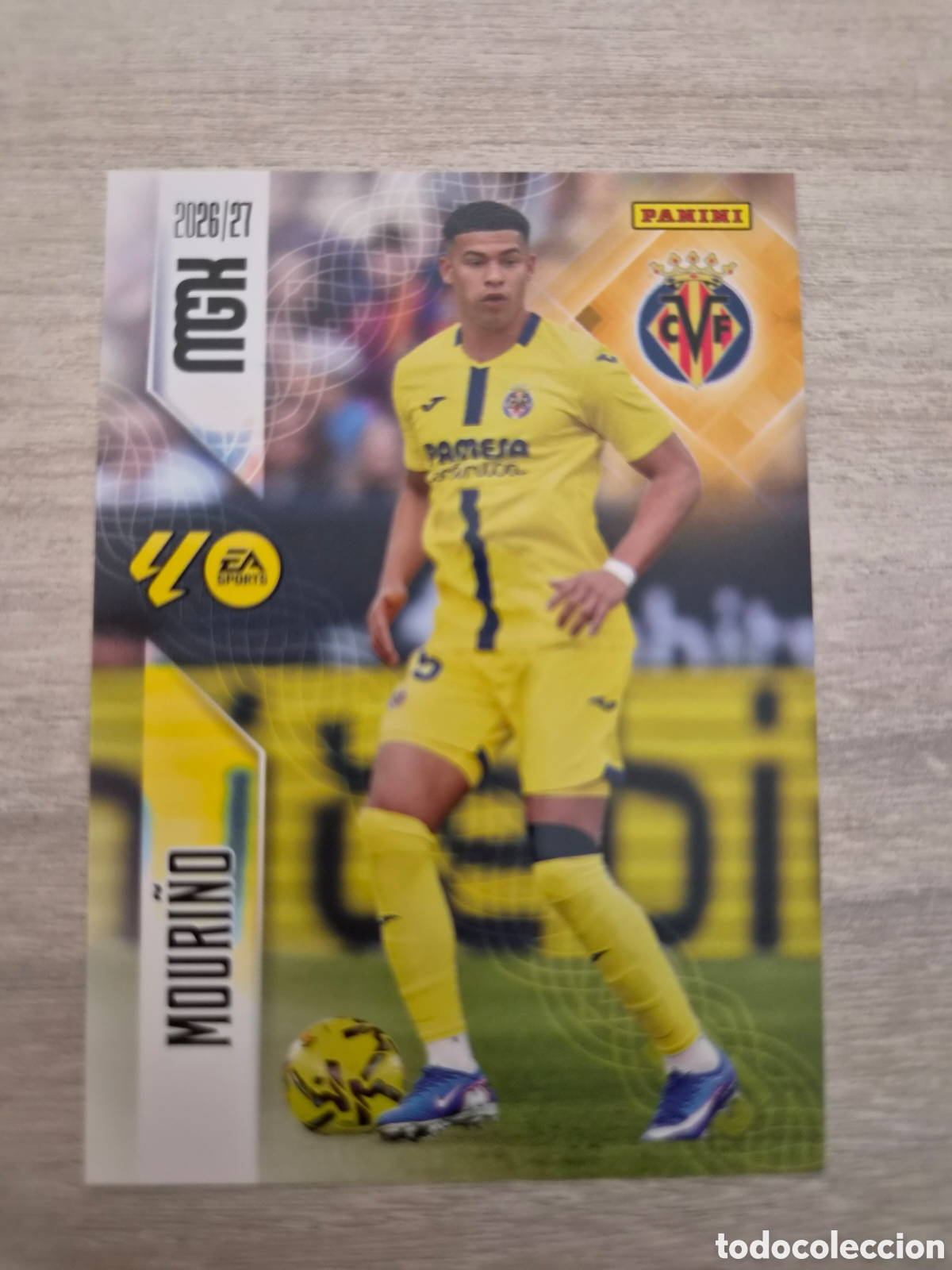 Cromos de f&uacute;tbol: N&deg;364 Villarreal Mouri&ntilde;o Megacracks 26/27