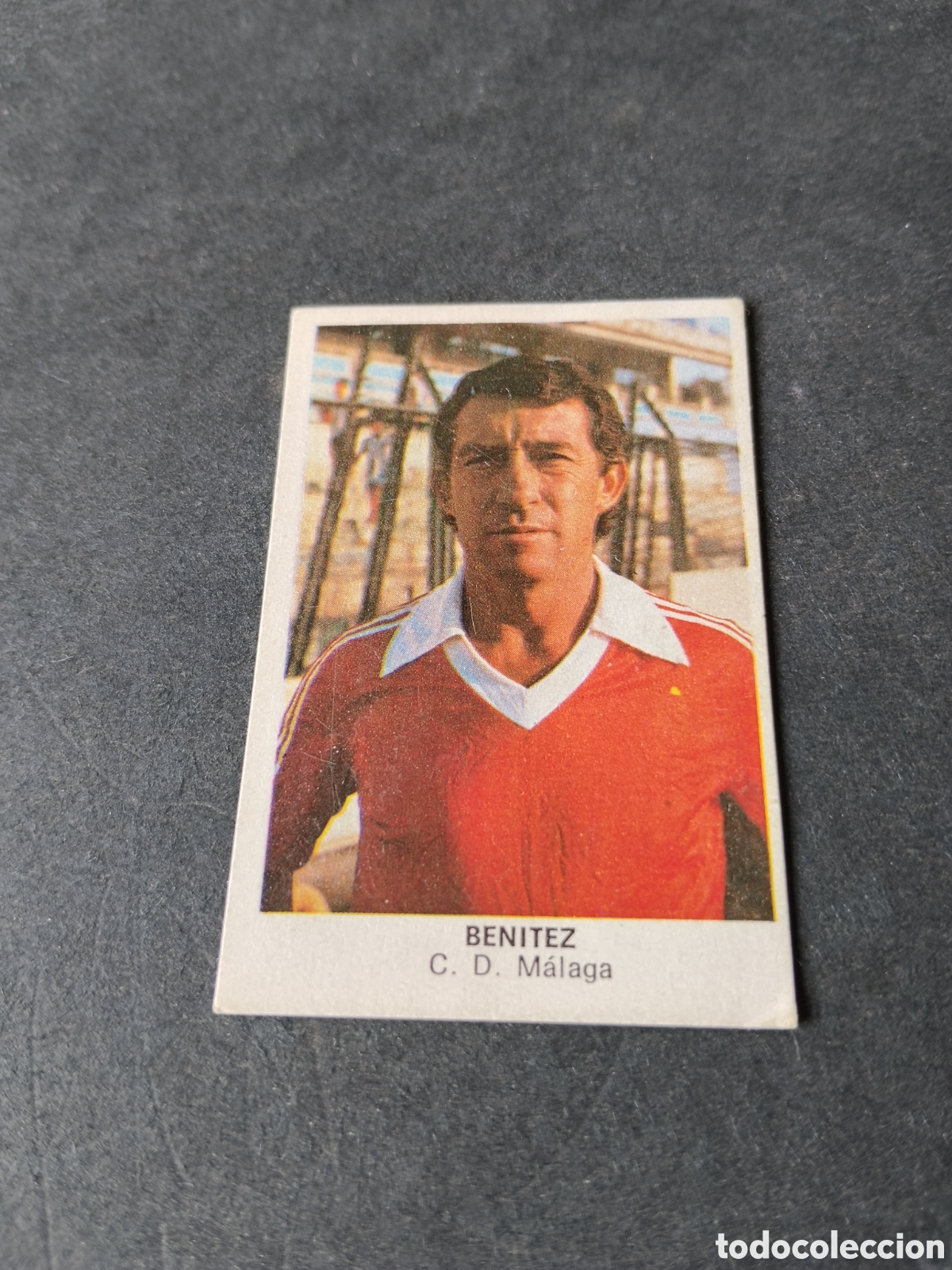 Cromos de f&uacute;tbol: Cromo futbol Ben&iacute;tez, CD M&aacute;laga 1984