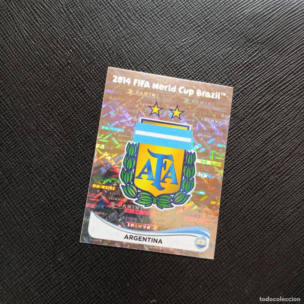 Cromos de f&uacute;tbol: 412 ESCUDO ARGENTINA PANINI MUNDIAL BRASIL 2014 CROMO FUTBOL 14 - SIN PEGAR - CJ1