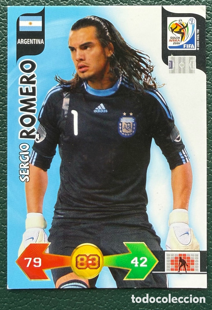 Figurine di Calcio: SERGIO ROMERO ARGENTINA FICHAS ALBUM ADRENALYN XL MUNDIAL SOUTH AFRICA 2010