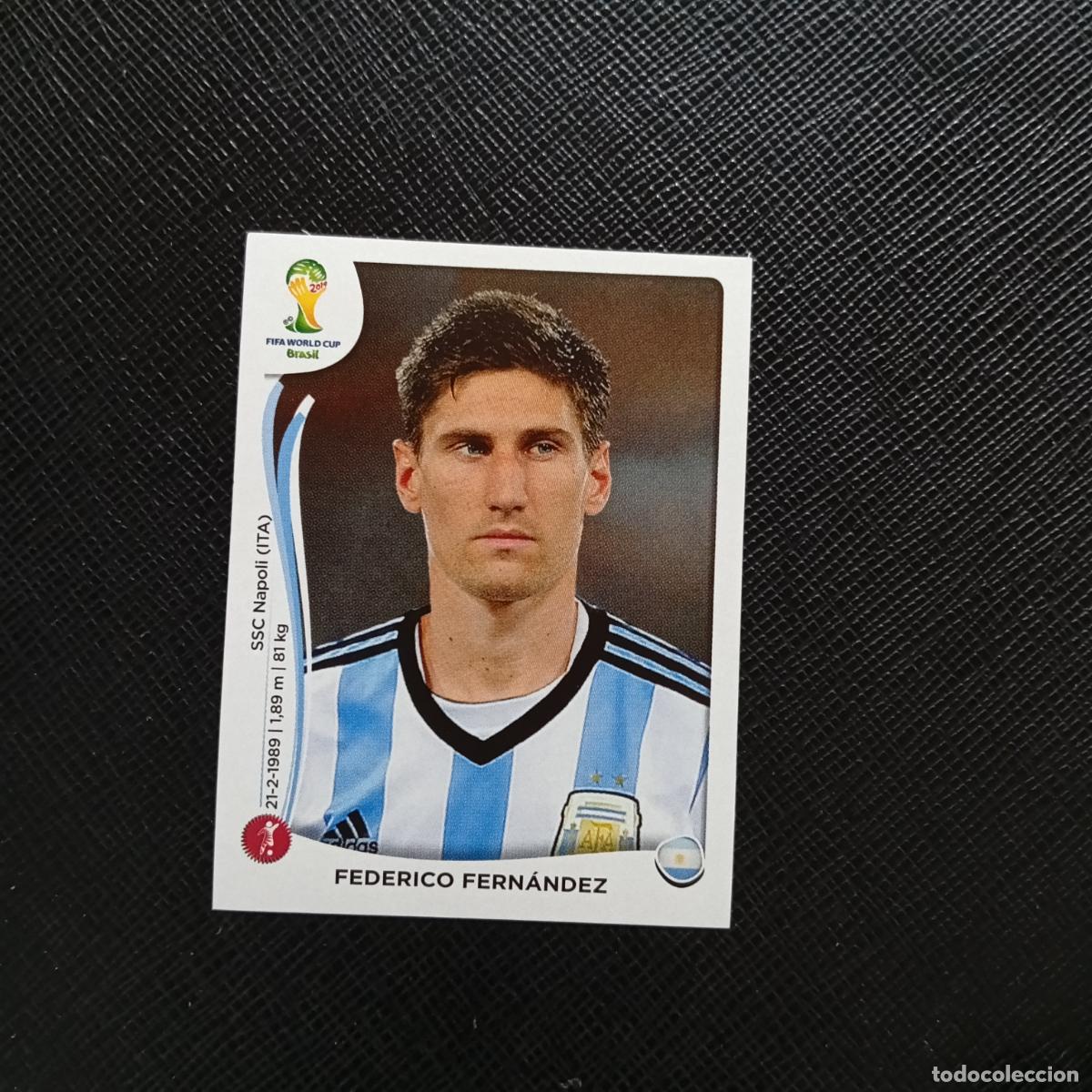Cromos de f&uacute;tbol: 417 FEDERICO FERNANDEZ ARGENTINA PANINI MUNDIAL BRASIL 2014 CROMO FUTBOL 14 - SIN PEGAR - CJ1