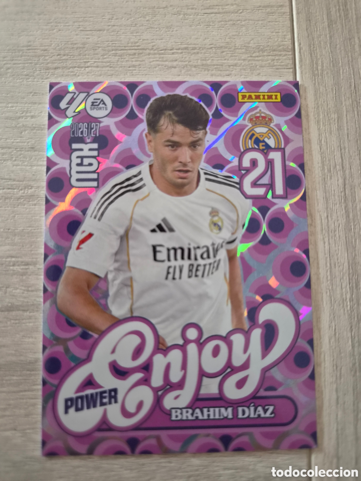 Cromos de f&uacute;tbol: N&deg;P380 Enjoy Power Brahim Megacracks 26/27