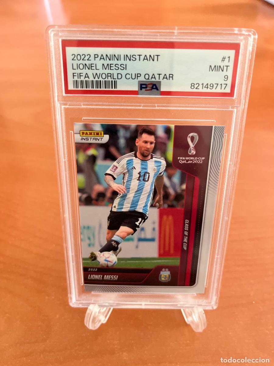 Cromos de f&uacute;tbol: 2022 Lionel Messi panini instant #1 PSA 9
