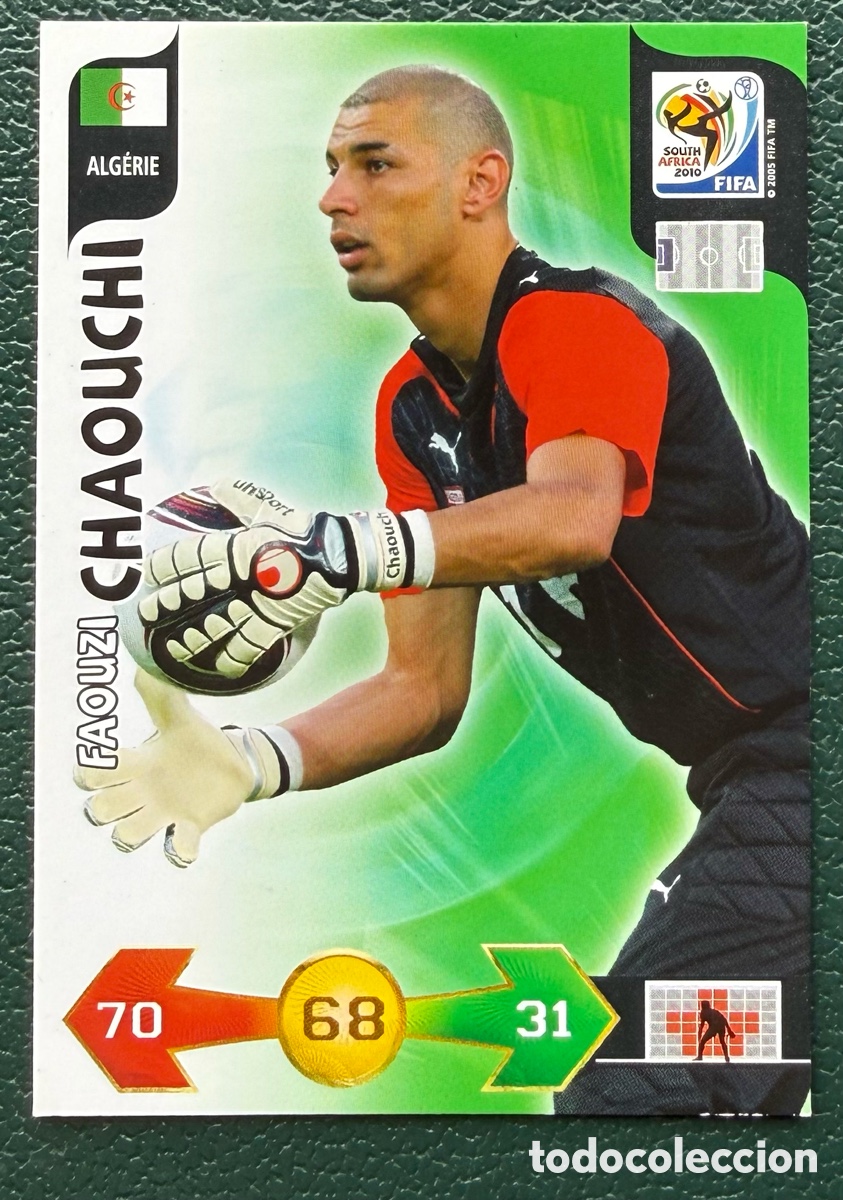 Cromos de f&uacute;tbol: FAOUZI CHAOUCHI ARGELIA FICHAS ALBUM ADRENALYN XL MUNDIAL SOUTH AFRICA 2010