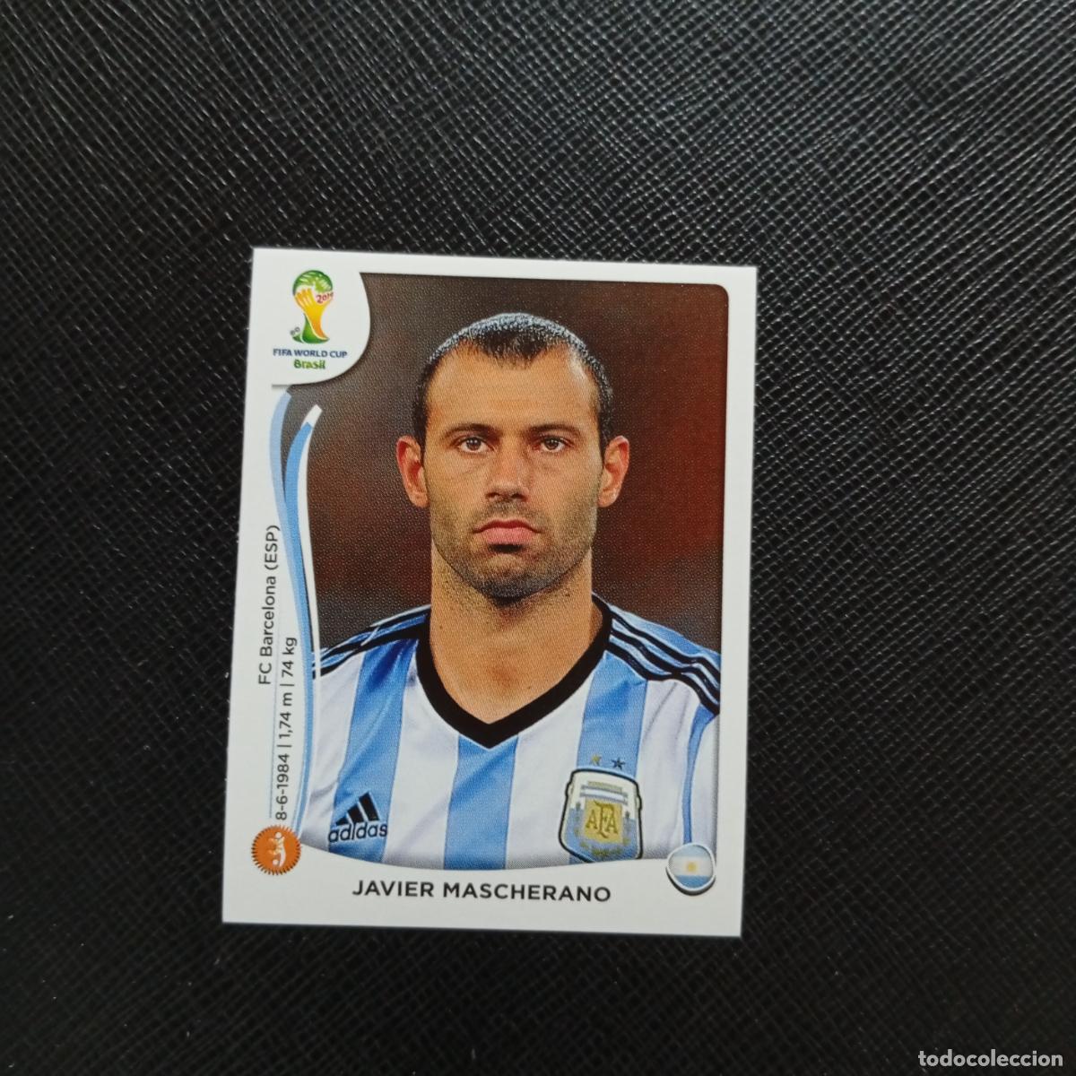 Cromos de f&uacute;tbol: 421 JAVIER MASCHERANO ARGENTINA PANINI MUNDIAL BRASIL 2014 CROMO FUTBOL 14 - SIN PEGAR - CJ1