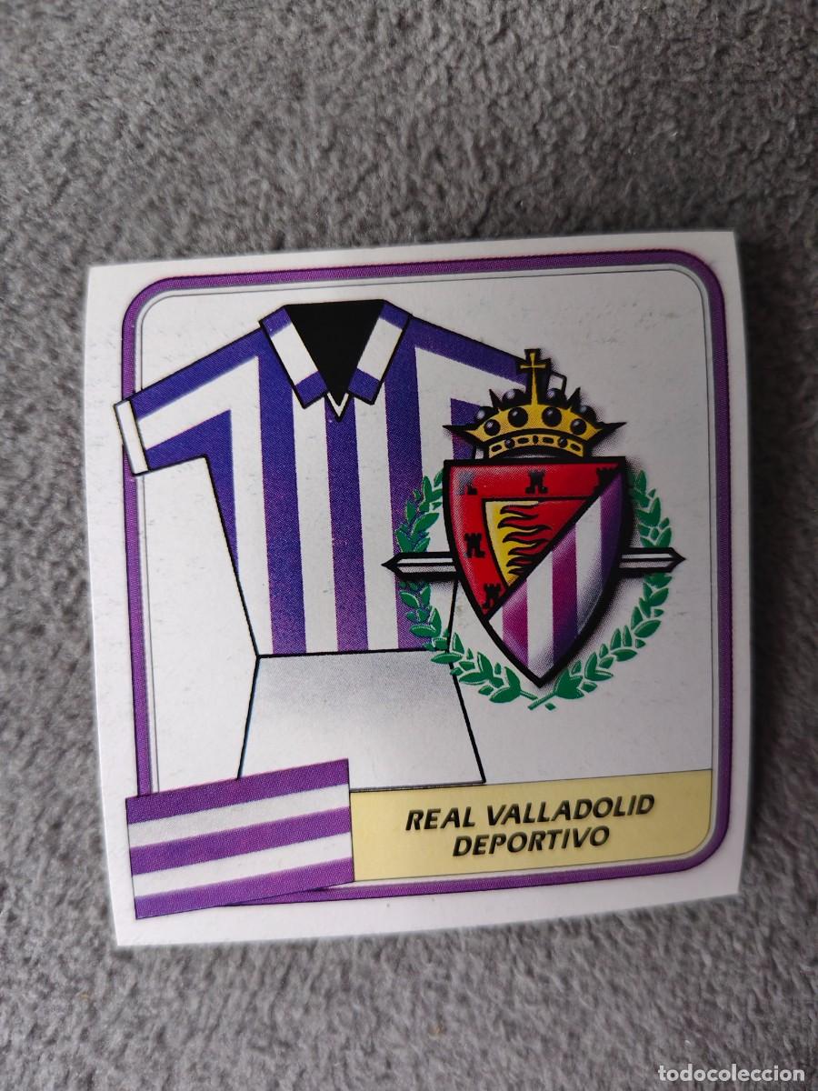 Cromos de f&uacute;tbol: EDICIONES ESTE 89 90 ESCUDO REAL VALLADOLID 1989 1990 DESPEGADO RECUPERADO ALBUM AAQ