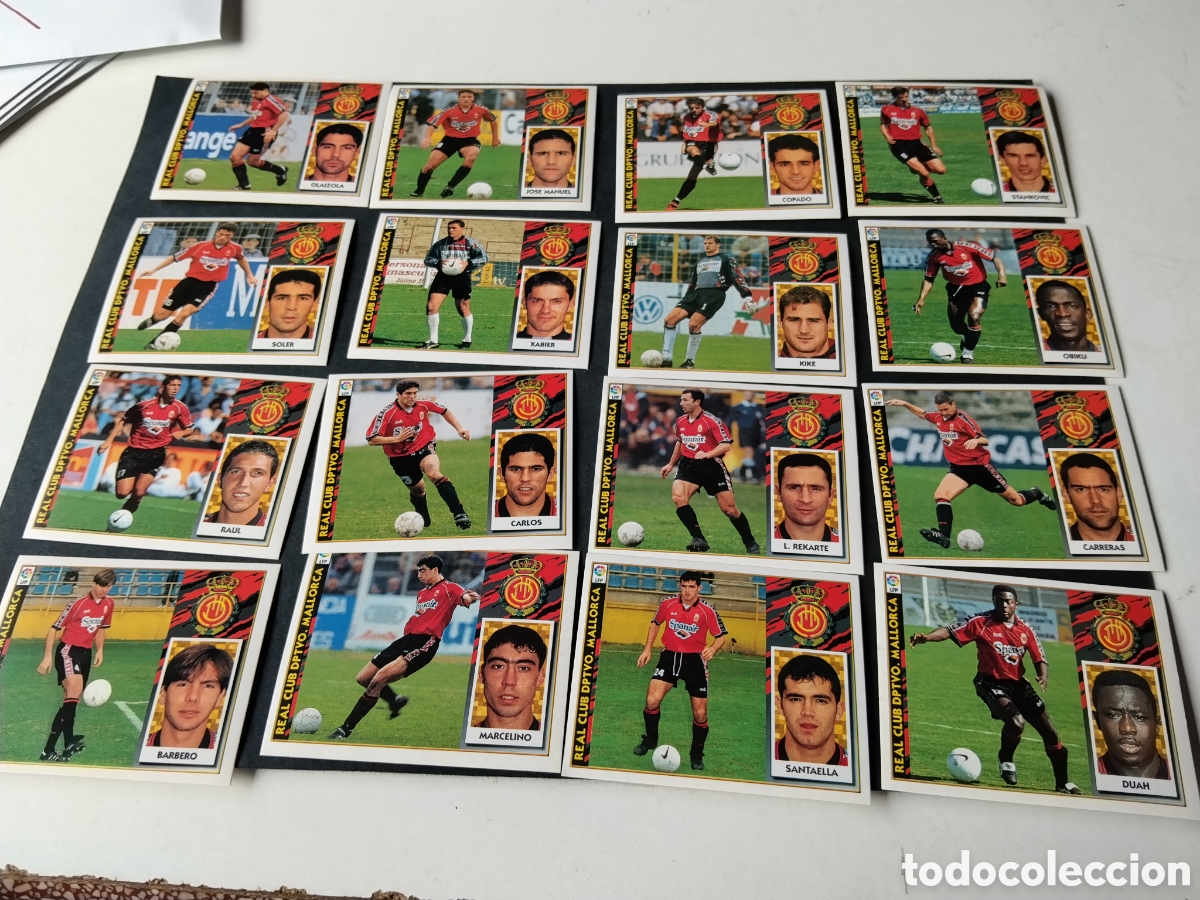 Cromos de f&uacute;tbol: Cromos futbol Real Club Deportivo Mallorca 1997-98