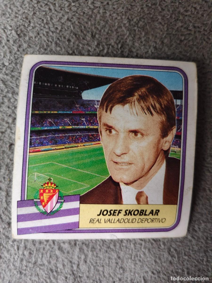 Cromos de f&uacute;tbol: EDICIONES ESTE 89 90 SKOBLAR ENTRENADOR VALLADOLID 1989 1990 DESPEGADO RECUPERADO ALBUM AAQ