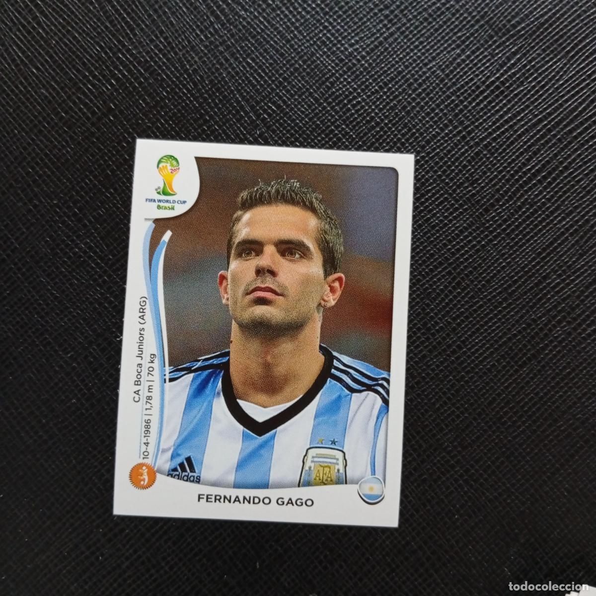 Cromos de f&uacute;tbol: 422 FERNANDO GAGO ARGENTINA PANINI MUNDIAL BRASIL 2014 CROMO FUTBOL 14 - SIN PEGAR - CJ1