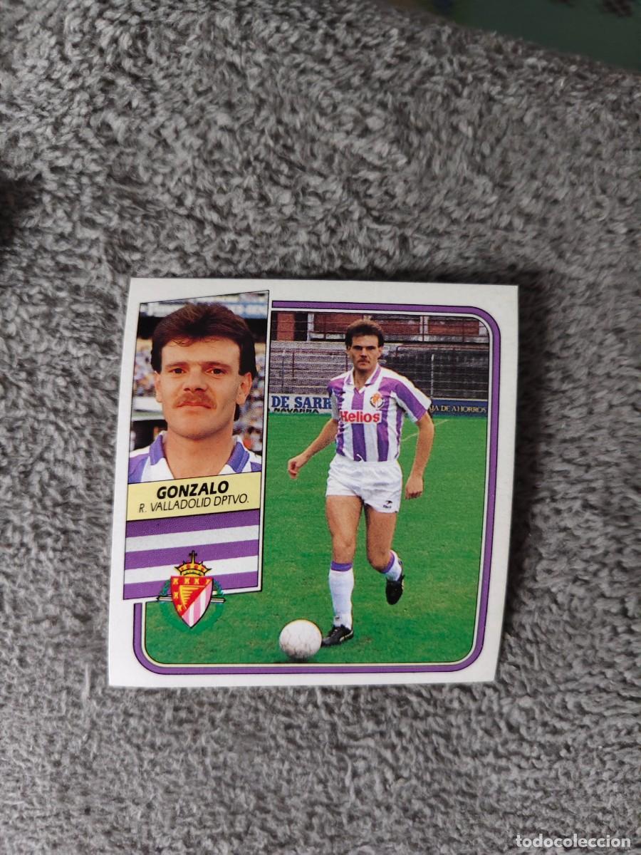 Fu&szlig;ball-Sticker: EDICIONES ESTE 89 90 GONZALO REAL VALLADOLID 1989 1990 DESPEGADO RECUPERADO ALBUM AAQ