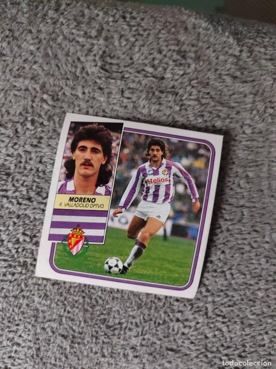 Fu&szlig;ball-Sticker: EDICIONES ESTE 89 90 MORENO REAL VALLADOLID 1989 1990 DESPEGADO RECUPERADO ALBUM AAQ