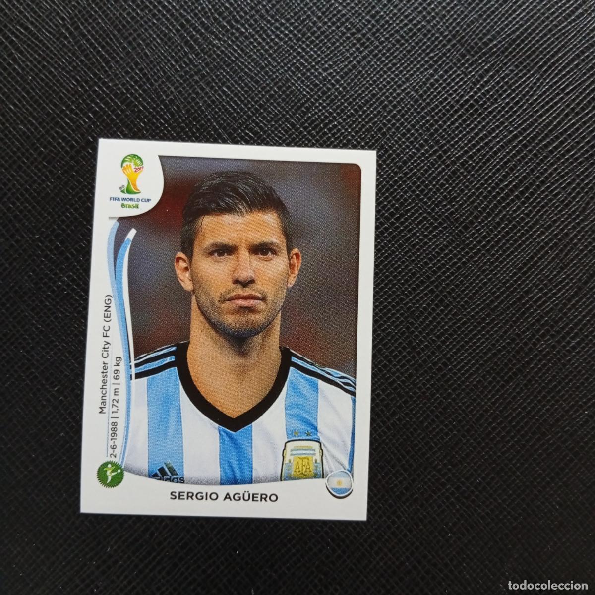 Fu&szlig;ball-Sticker: 428 SERGIO AGUERO ARGENTINA PANINI MUNDIAL BRASIL 2014 CROMO FUTBOL 14 - SIN PEGAR - CJ1