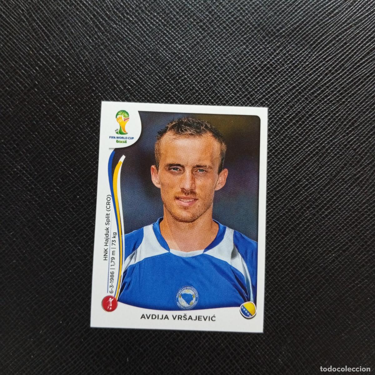 Fu&szlig;ball-Sticker: 435 AVDIJA VRSAJEVIC BOSNIA HERZEGOVINA PANINI MUNDIAL BRASIL 2014 CROMO FUTBOL 14 - SIN PEGAR - CJ1