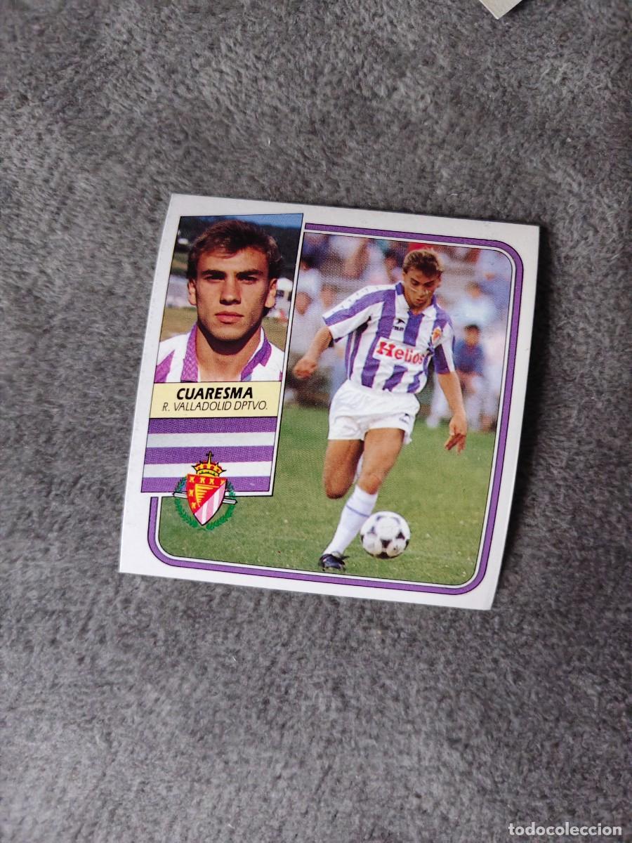 Fu&szlig;ball-Sticker: EDICIONES ESTE 89 90 CUARESMA REAL VALLADOLID 1989 1990 DESPEGADO RECUPERADO ALBUM AAQ