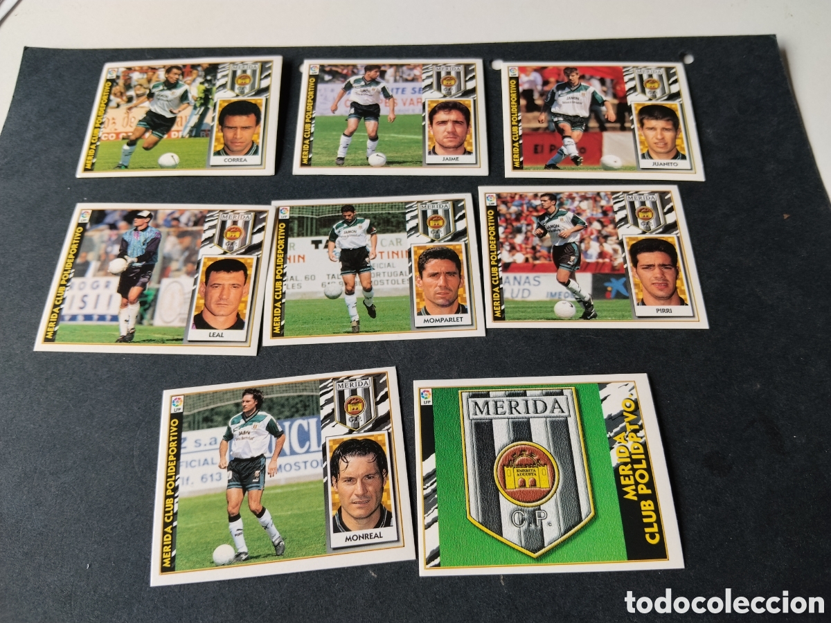 Cartes &agrave; collectionner de Football: Cromos futbol M&eacute;rida Club Deportivo 1997-98