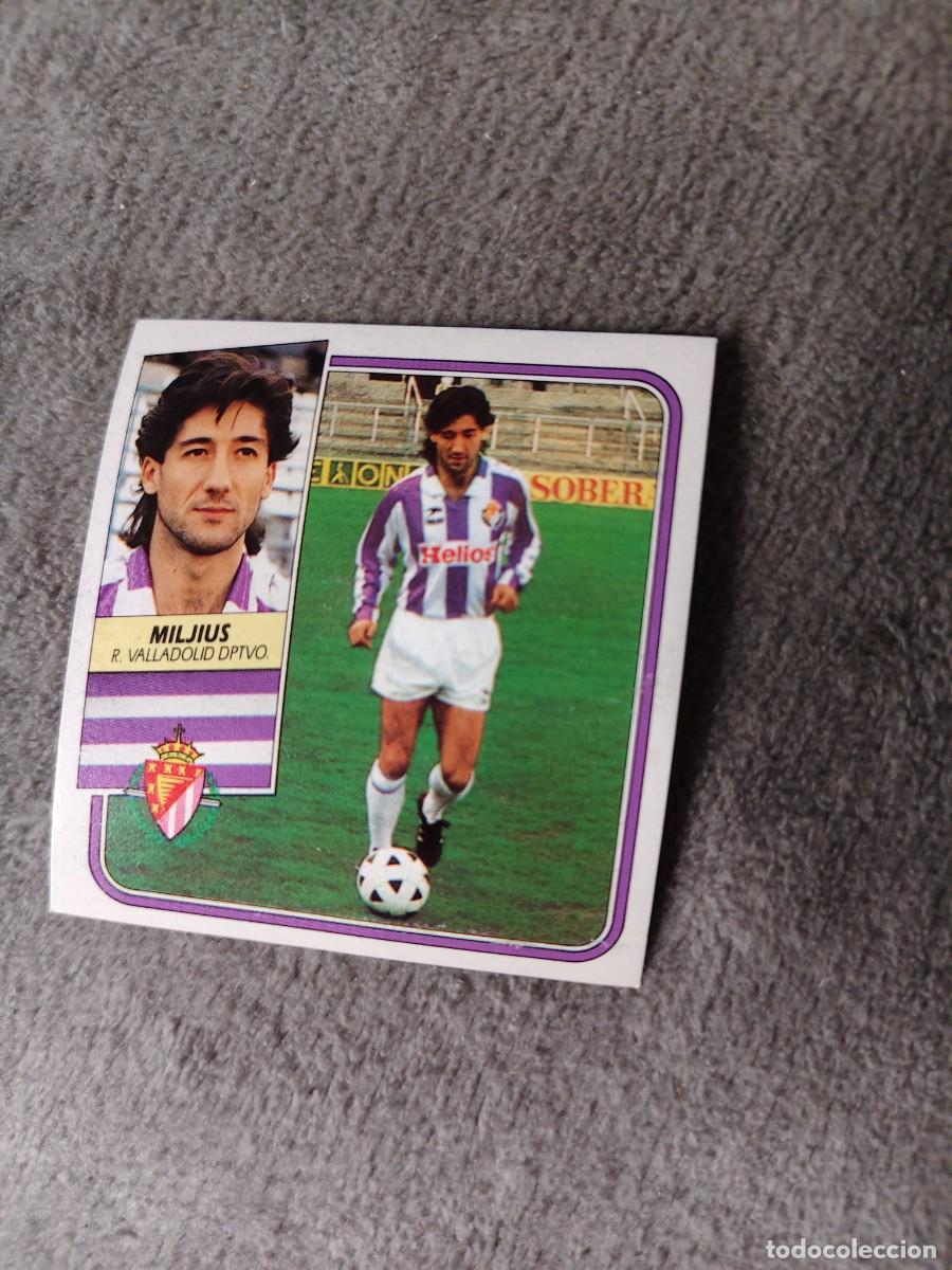 Cartes &agrave; collectionner de Football: EDICIONES ESTE 89 90 MILJIUS REAL VALLADOLID 1989 1990 DESPEGADO RECUPERADO ALBUM AAQ