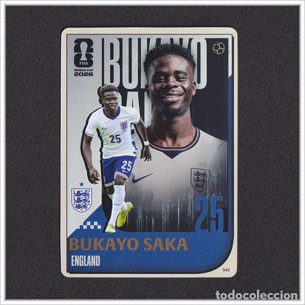 Cromos de f&uacute;tbol: FIFA WORLD CUP 2026 PANINI KAYOU BUKAYO SAKA 543 ENG INGLATERRA ALBUM COLECCI&Oacute;N MUNDIAL