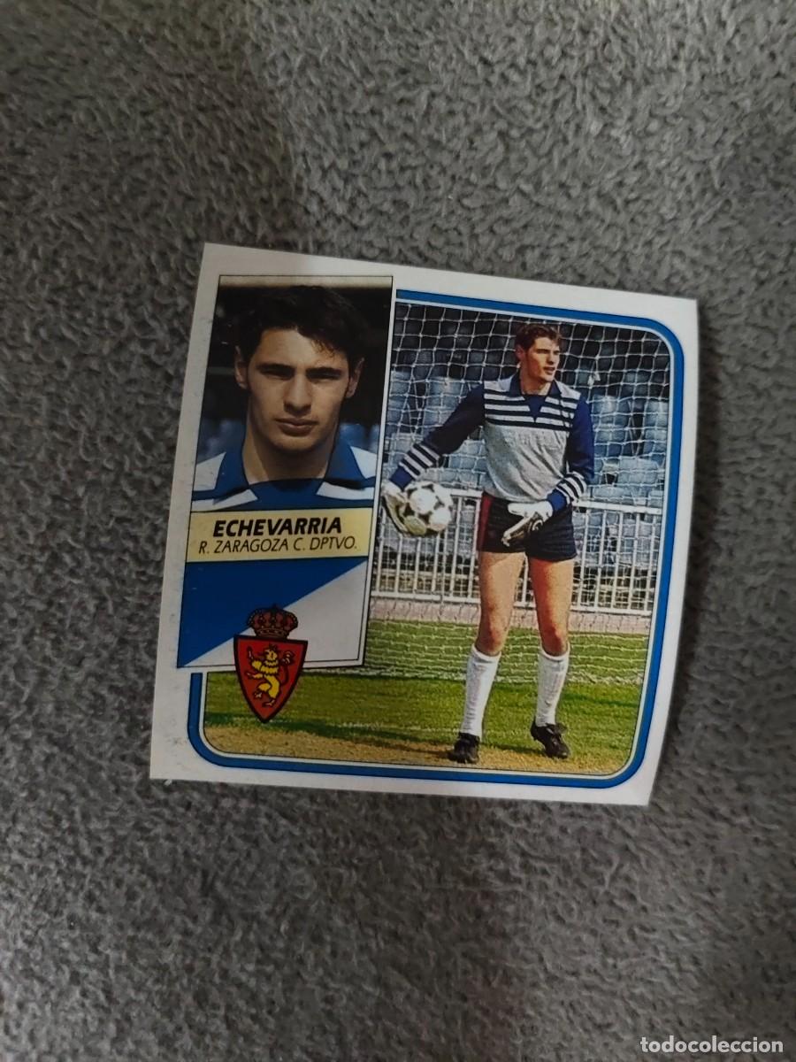 Cromos de f&uacute;tbol: EDICIONES ESTE 89 90 ECHEVARRIA REAL ZARAGOZA 1989 1990 DESPEGADO RECUPERADO ALBUM AAQ