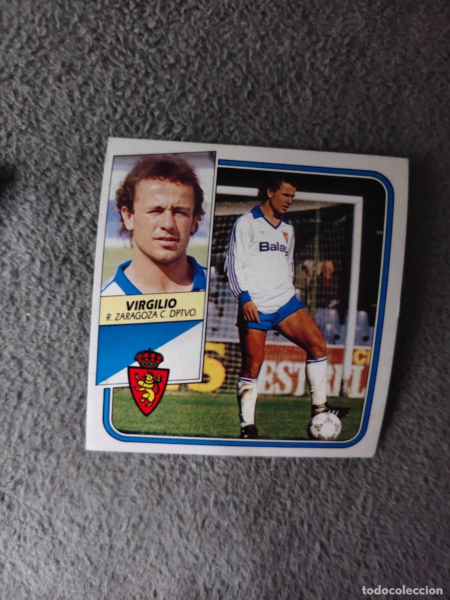 Cromos de f&uacute;tbol: EDICIONES ESTE 89 90 VIRGILIO REAL ZARAGOZA 1989 1990 DESPEGADO RECUPERADO ALBUM AAQ