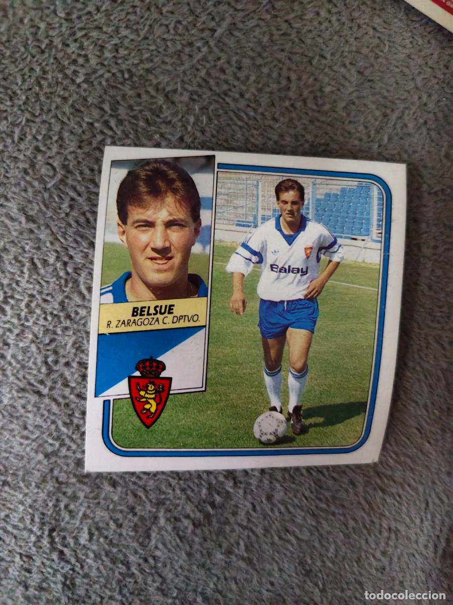 Cromos de f&uacute;tbol: EDICIONES ESTE 89 90 BELSUE REAL ZARAGOZA 1989 1990 DESPEGADO RECUPERADO ALBUM AAQ