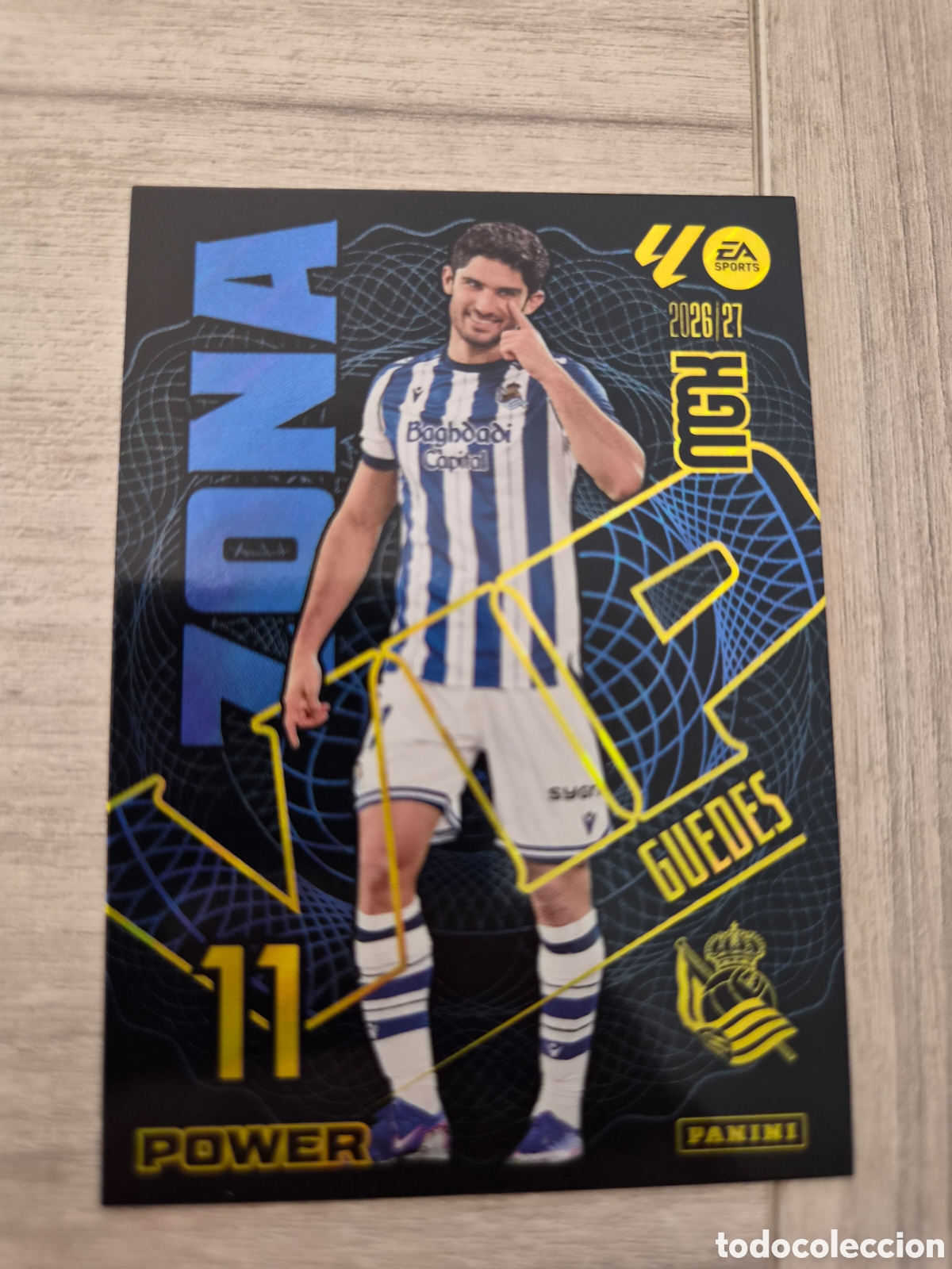 Cromos de f&uacute;tbol: N&deg;P395 Zona Vip Power Guedes Megacracks 26/27