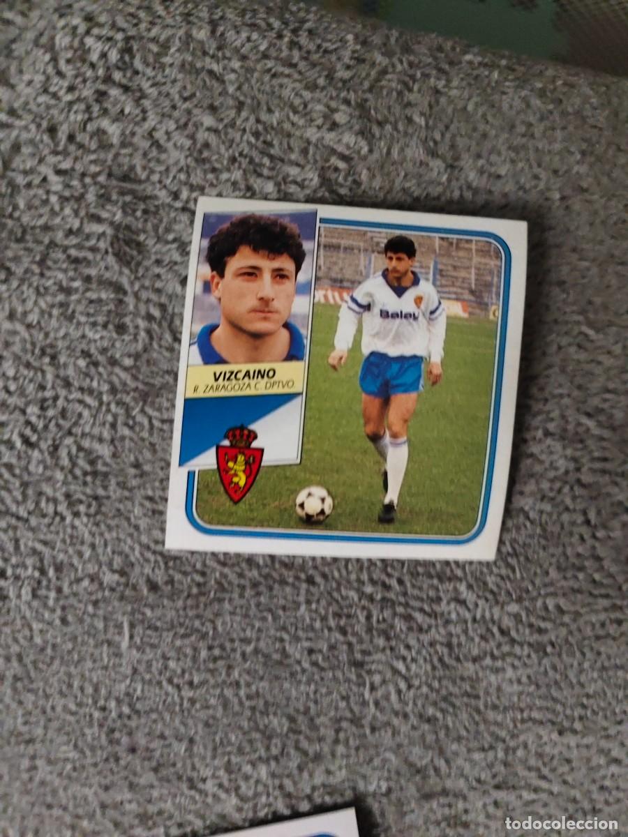Cromos de f&uacute;tbol: EDICIONES ESTE 89 90 VIZCAINO REAL ZARAGOZA 1989 1990 DESPEGADO RECUPERADO ALBUM AAQ