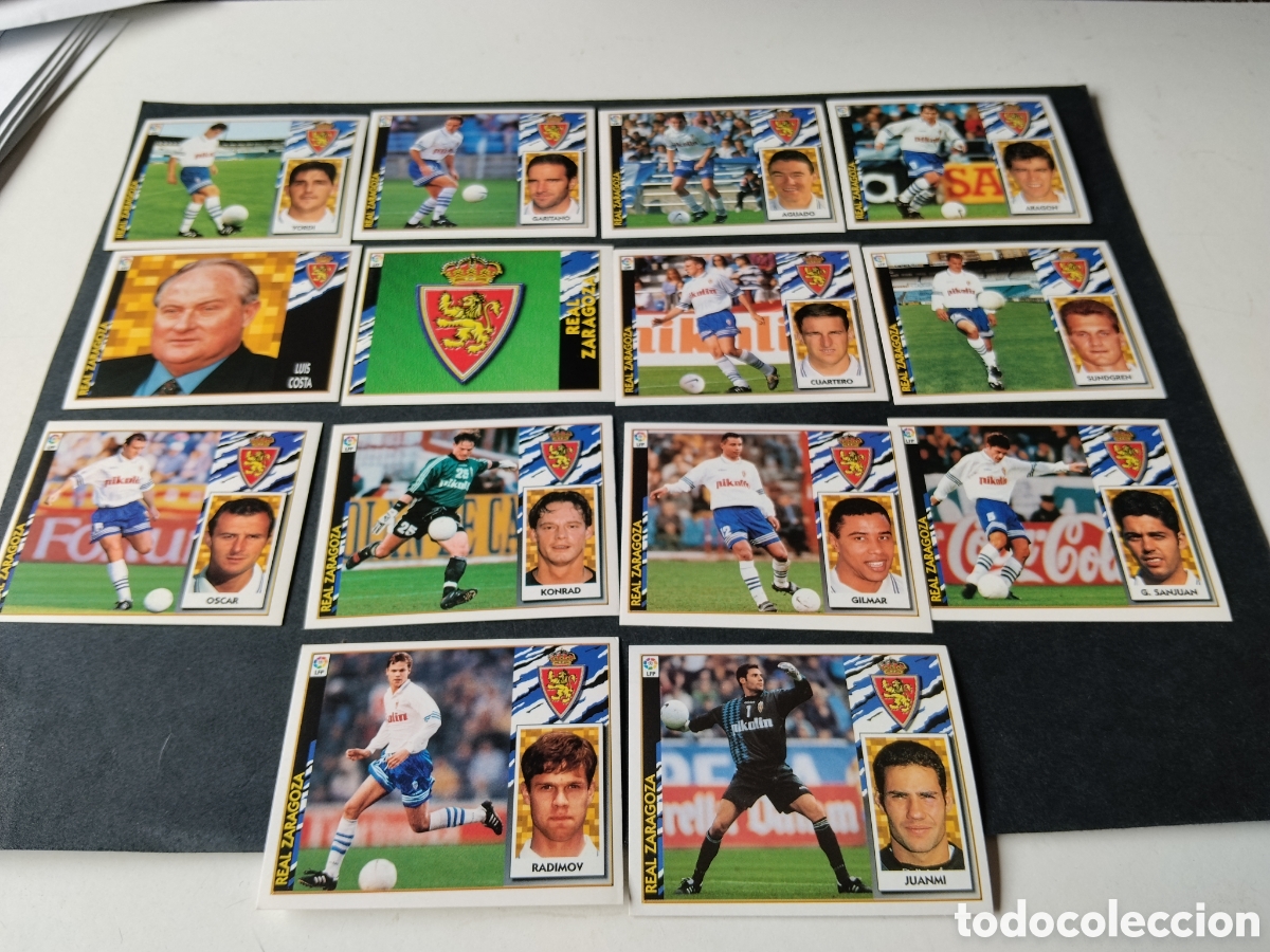 Cromos de f&uacute;tbol: Cromos de f&uacute;tbol Real Zaragoza 97-98