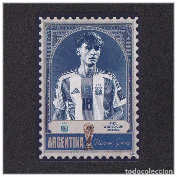 Cromos de Futebol: FIFA WORLD CUP 2026 PANINI KAYOU NICO PAZ 509 ARG ARGENTINA ALBUM COLECCI&Oacute;N MUNDIAL