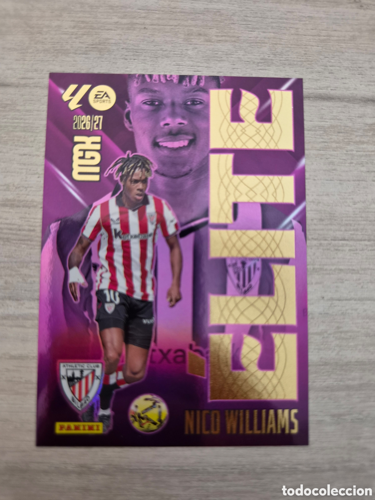 Cromos de f&uacute;tbol: N&deg;12 Elite Nico Williams Megacracks 26/27