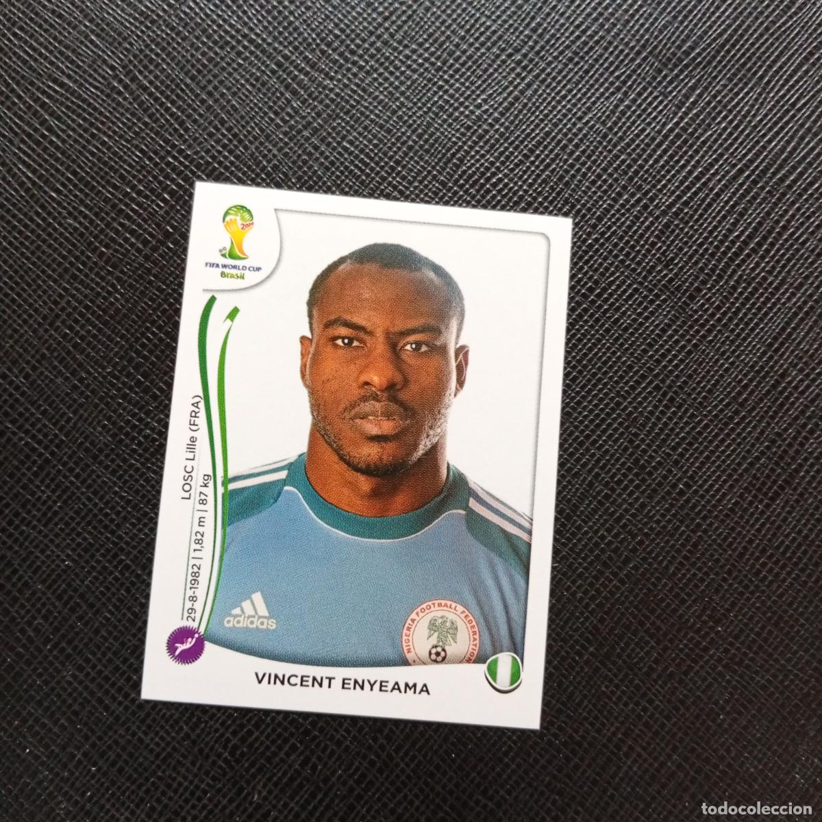 Cartes &agrave; collectionner de Football: 471 VICENT ENYEAMA NIGERIA PANINI MUNDIAL BRASIL 2014 CROMO FUTBOL 14 - SIN PEGAR - CJ1