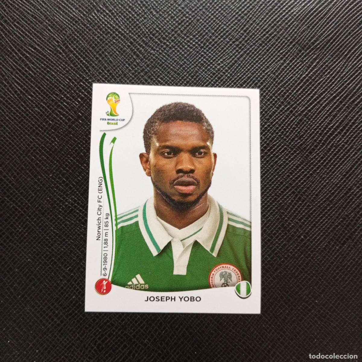 Cromos de Futebol: 472 JOSEPH YOBO NIGERIA PANINI MUNDIAL BRASIL 2014 CROMO FUTBOL 14 - SIN PEGAR - CJ1