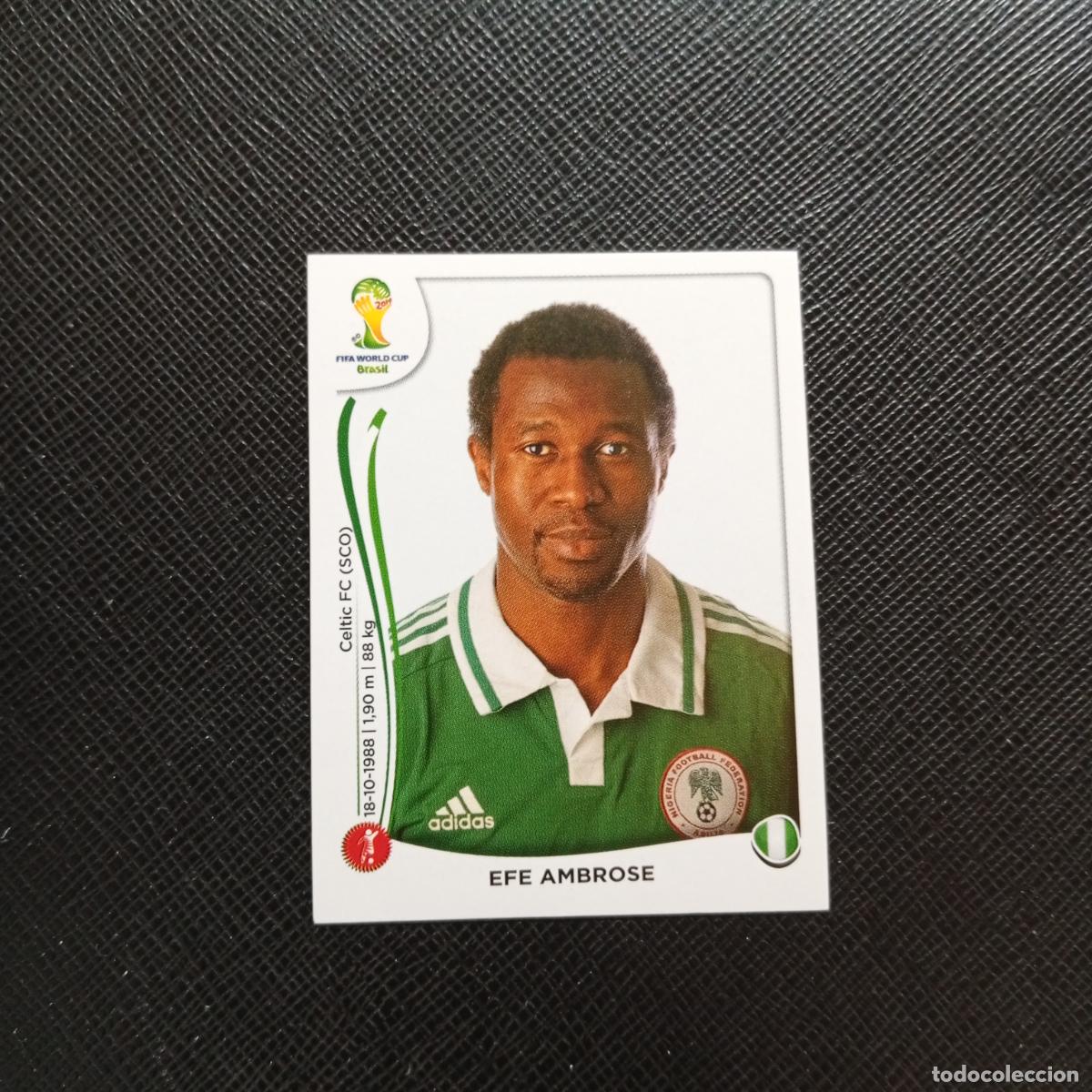 Cromos de f&uacute;tbol: 473 EFE AMBROSE NIGERIA PANINI MUNDIAL BRASIL 2014 CROMO FUTBOL 14 - SIN PEGAR - CJ1