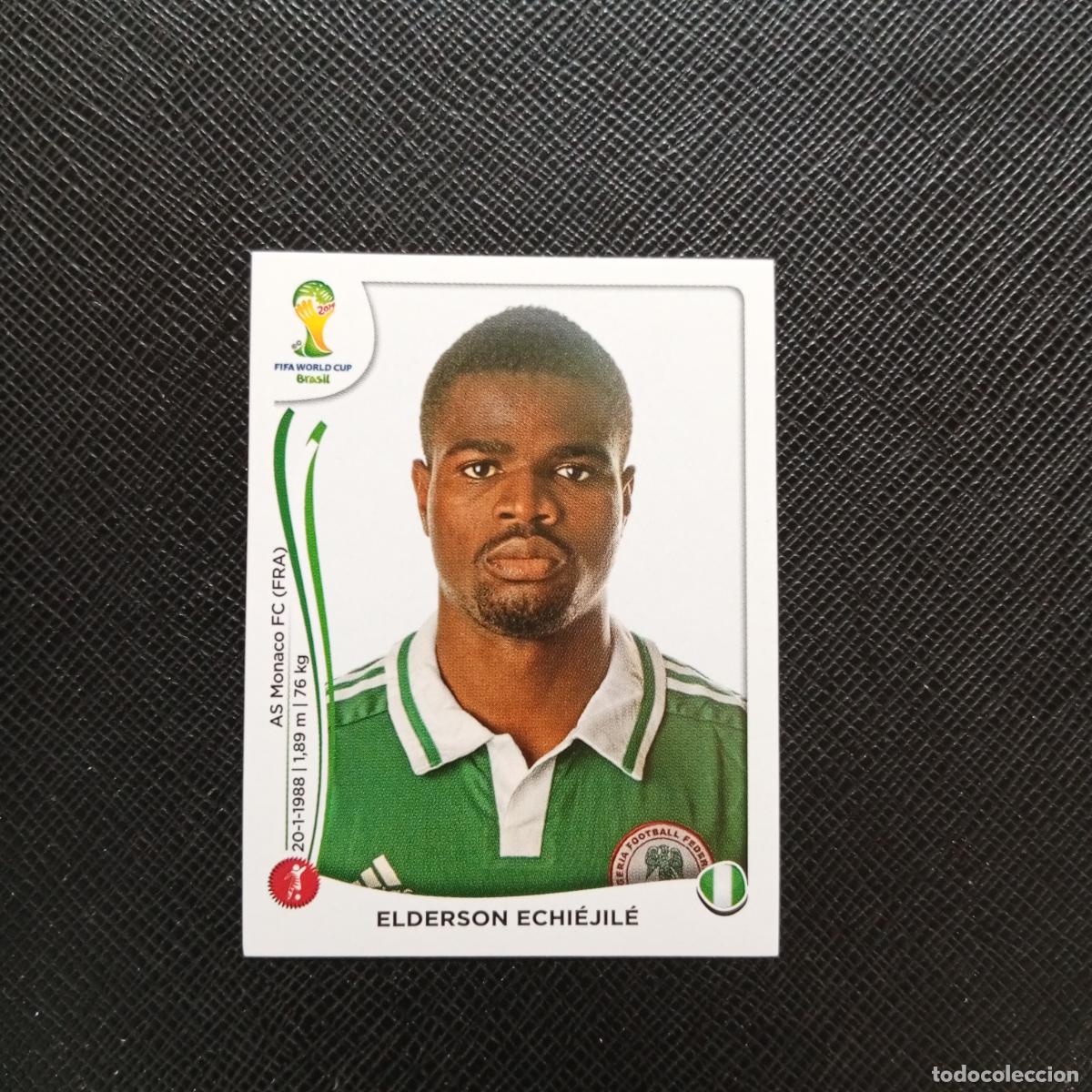 Cromos de f&uacute;tbol: 475 ECHIEJILE NIGERIA PANINI MUNDIAL BRASIL 2014 CROMO FUTBOL 14 - SIN PEGAR - CJ1